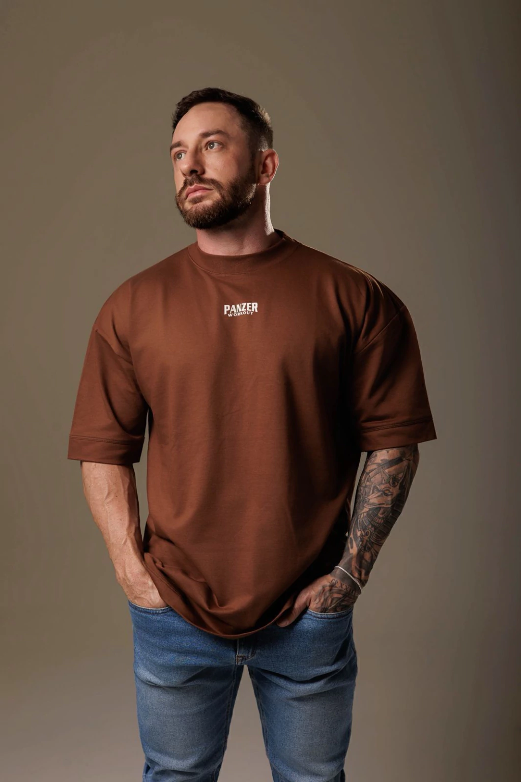 Kit 3 Oversized Casual - Madeira, Preto e Vinho — outro ângulo