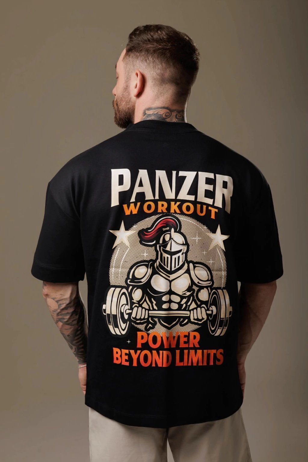 Camiseta Oversized Power Beyond Limits — Preto